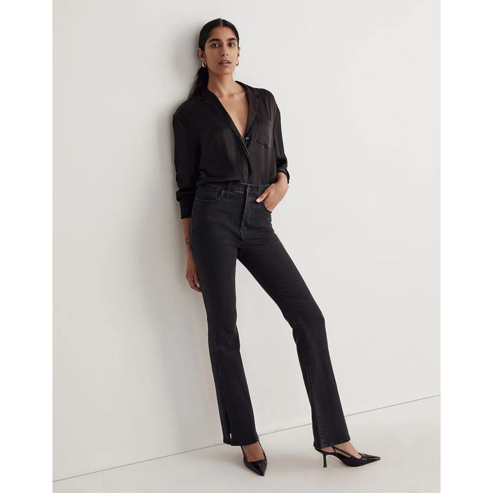 NWTMadewell Skinny Flare Jeans in Bellhaven Wash: Slit-Hem Edition size 32